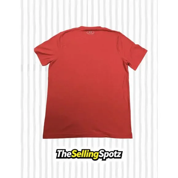 Under Armour Red Project Rock Brahma Bull T-Shirt Men’s Size (M) Heat Gear - Picture 4 of 4